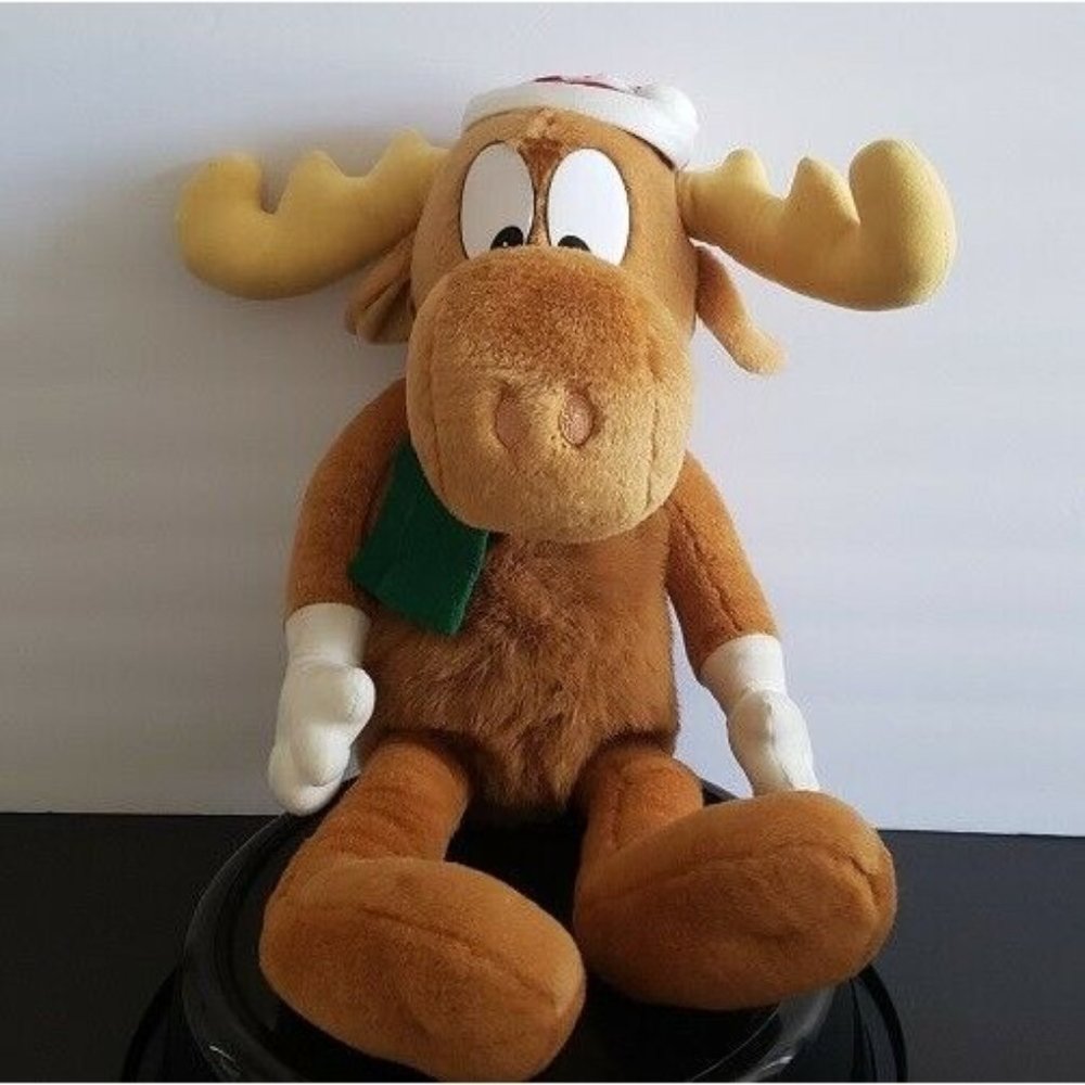 Christmas 1996 Macy's Bullwinkle 24" Large Stuffed Moose Plush